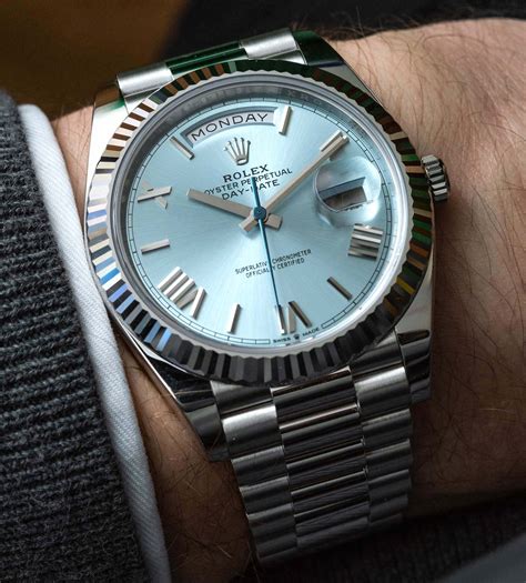 day-date special edition platinum automatic rolex|Rolex Day-Date 40 228235.